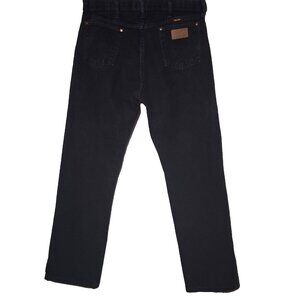 Wrangler Cowboy Cut Jeans Men 33x31.5 Black Western Wear Pants Ranch Rodeo READ